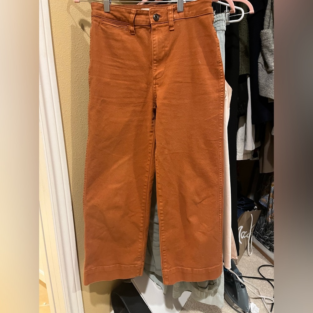 Madewell ankle wide leg high rise